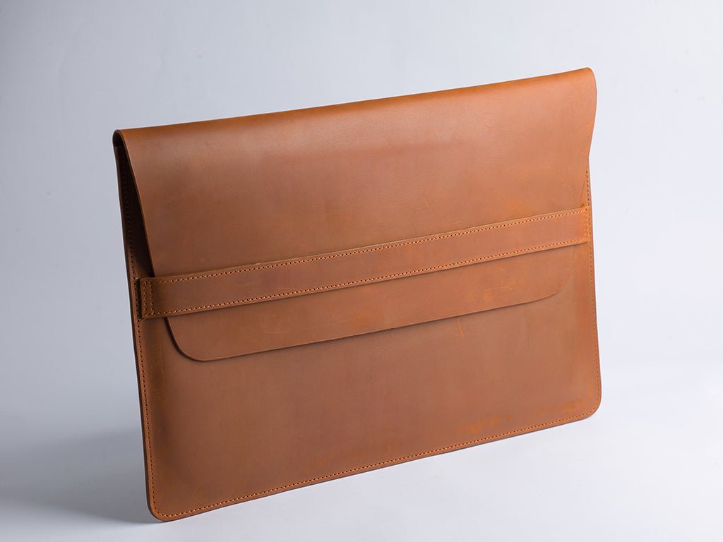 Custom Design Buffalo Leather MacBook Sleeve