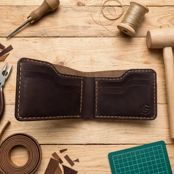 Men's Handmade Genuine Buffalo Leather Wallets
