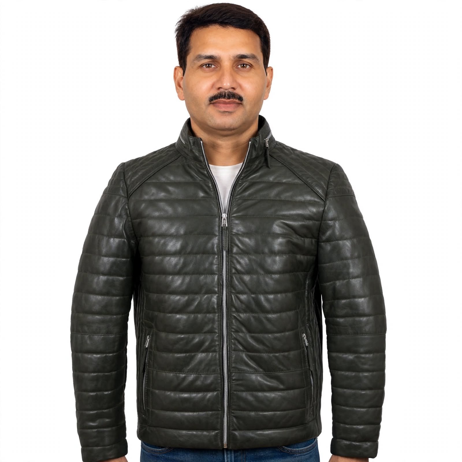 Wholesale Puffer Leather Jackets For Men