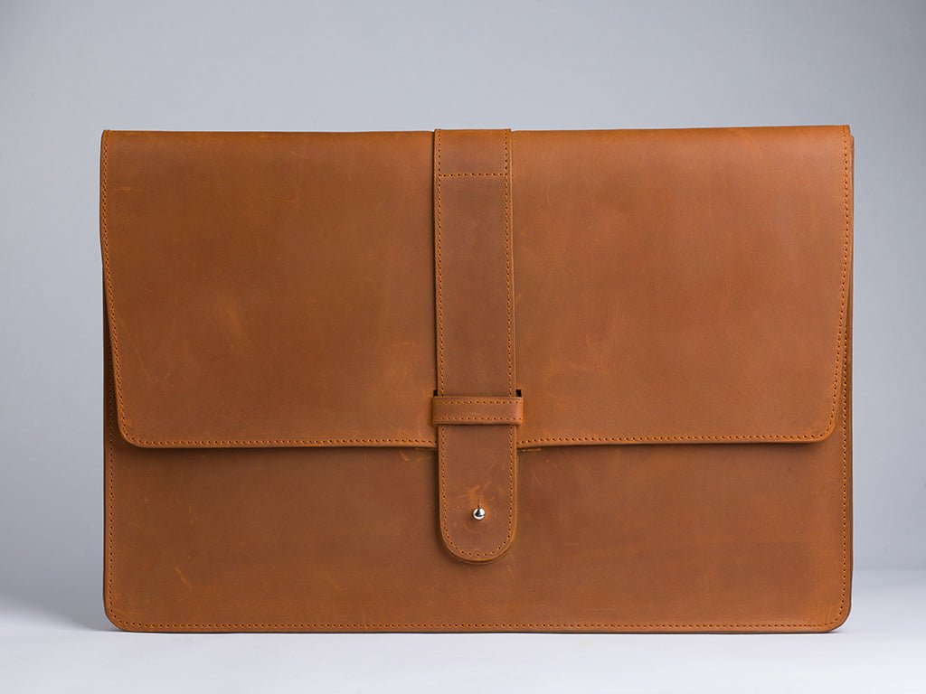 Handmade Buffalo Leather Laptop Sleeve